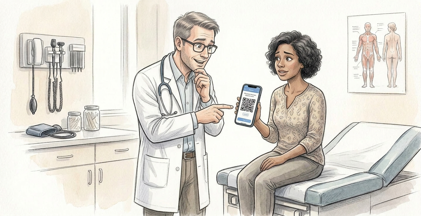 Patient presents proof and the conversation changes